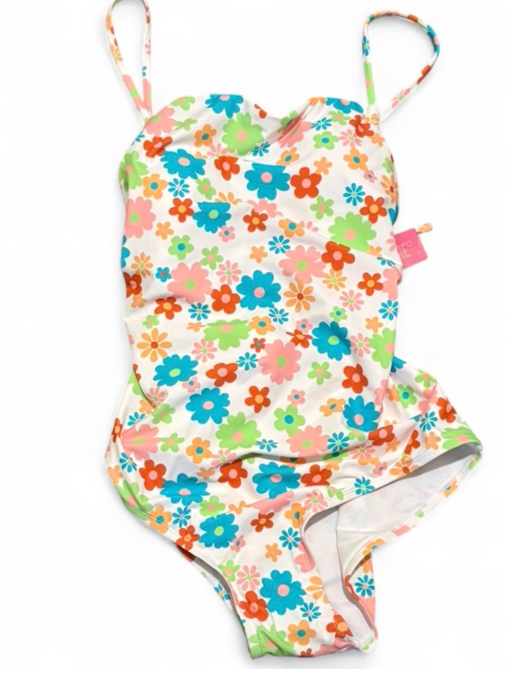 Kids Floral One-Piece Swimsuit - Multicolor